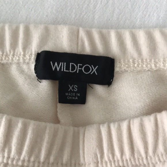 Wildfox Smooches Knox Fleece Joggers in Vanilla - Picture 4 of 8